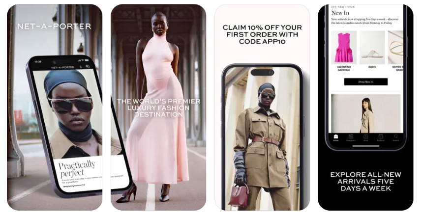 aplicativo NET-A-PORTER